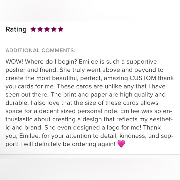 Thank You Cards Custom Brand Personalized Post Card